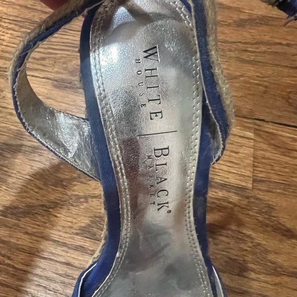 WHBM Blue Espadrille size 7 - Picture 4 of 4
